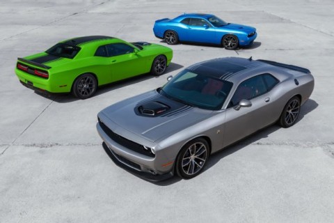 2015-Dodge-Challenger-front-rear-three-quarters